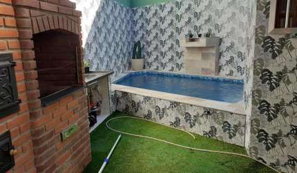 Casa com 3 dorms, Vila Anhanguera, Mongaguá - R$ 370 mil, Cod: 70509018