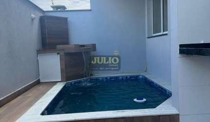 Sobrado à venda em Mongaguá, Vila Atlântica, com 2 suítes, com 67 m², Residencial Capadócia