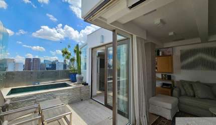 Cobertura duplex, 1 suíte, 2 vagas, vila nova conceição