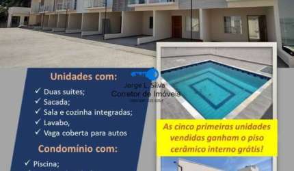 Sobrados de 2 Dormitórios 2 Suítes com sacada Condomínio Fechado Polvilho !