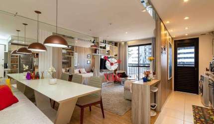 Apartamento com 1 dormitório à venda, 51 m² por R$ 478.000,00 - Água Verde - Curitiba/PR