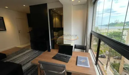 Lindo Flat, Porteira Fechada com Vista Mar, Itararé São Vicente/SP.