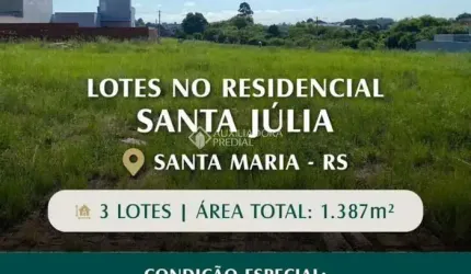 Terreno à venda na Irineo Geraldo Beviláqua, 130, Camobi, Santa Maria, 1387 m2 por R$ 500.000