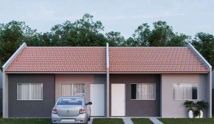 Casa em condomínio fechado com 2 quartos à venda na Avenida Rio Amazonas, 5160, Estados, Fazenda Rio Grande, 49 m2 por R$ 264.990
