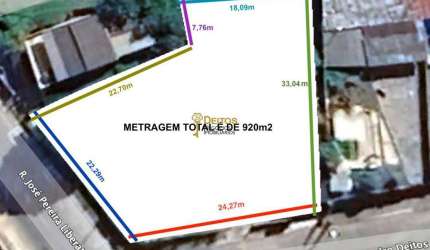 Terreno à venda, 920 m² por R$ 1.700.000,00 - Dom Bosco - Itajaí/SC