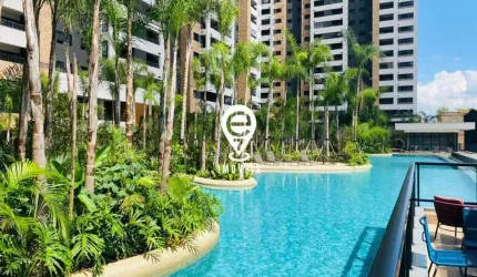 Apartamento 50m2 /2dormitorios 1 banheiros 1 vaga com varanda gurmet Condomínio Piscine