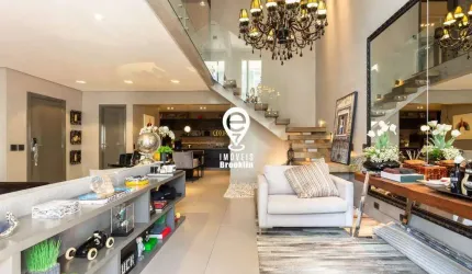 Apartamento Duplex 163m 2 suítes 3 banheiros 2 vagas mobiliado e decorado em Moema