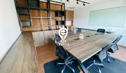 Excelente sala comercial semi mobiliada próximo do Shopping Morumbi