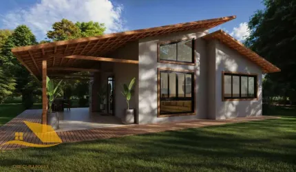 (LANÇAMENTO) Casa de Campo com 150 mts², Piscina, Sauna e Área Gourmet