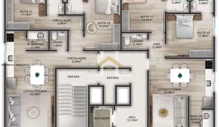 Apartamento para Venda em Balneário Piçarras, Centro, 2 dormitórios, sendo 2 suítes, 1 vaga