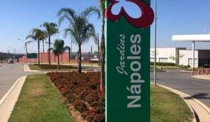 Terreno em condomínio fechado à venda na Poacema, Jardins Nápoles, Senador Canedo por R$ 340.000