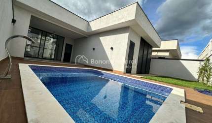 Casa térrea nova com 03 suítes à venda - Condomínio Residencial Royal Garden - Parque Brasil 500 - Paulínia / SP