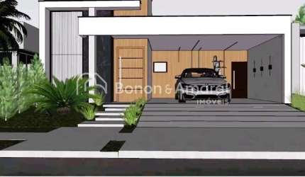 Casa à venda em condomínio, Paulinia, em construção, 3 suites, master, lavabo, living pé direito alto, área gourmet integrada, quintal, WC de serviço, fino acabamento, armários, despensa,aquecimento s