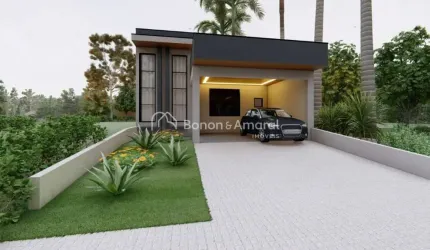 Casa térrea nova à venda no Condomínio Terras da Estância, Vila Monte Alegre, Paulínia.