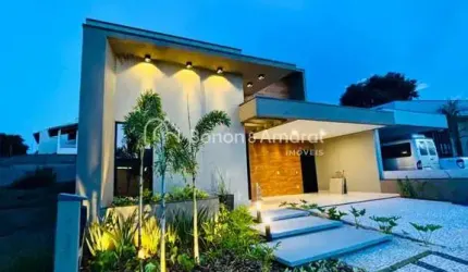 Casa térrea nova com 03 suítes à venda - Condomínio Residencial Royal Garden - Parque Brasil 500 - Paulínia / SP