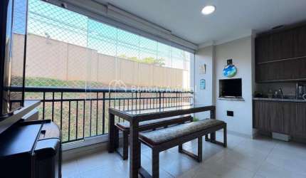 Apartamento com 3 dormitórios e varanda gourmet à venda no Residencial Art &amp;amp; Life - Paulínia/SP