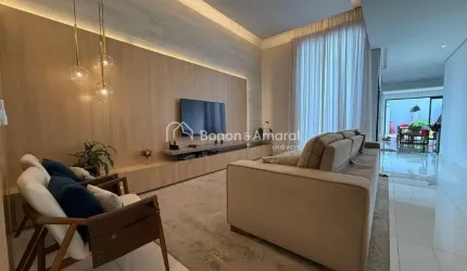 Casa Térrea pra venda de 3 suítes, condomínio Alto da Boa Vista, em Paulínia.
