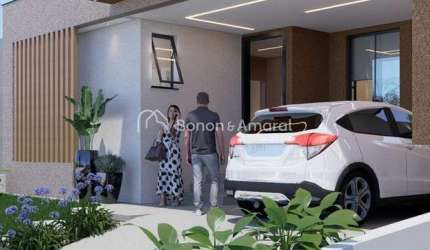 Casa térrea nova à venda no Condomínio Residencial Club Santorini, Paulínia