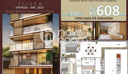 Apartamento com 2 quartos à venda na Rua Doutor Renato Rocco, Tijuca, Rio de Janeiro, 65 m2 por R$ 615.728