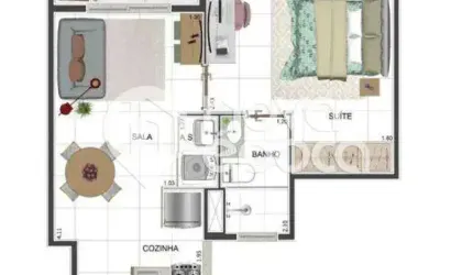 Apartamento com 1 quarto à venda na Rua Doutor Renato Rocco, Tijuca, Rio de Janeiro, 33 m2 por R$ 350.000