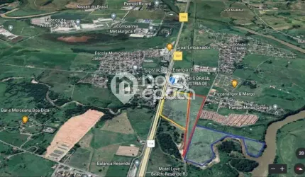 Terreno à venda na Rodovia Presidente Dutra km 301, Centro, Resende, 380000 m2 por R$ 49.780.000