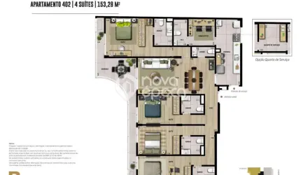 Apartamento com 4 quartos à venda na Rua Paulo Barreto, Botafogo, Rio de Janeiro, 153 m2 por R$ 2.799.990
