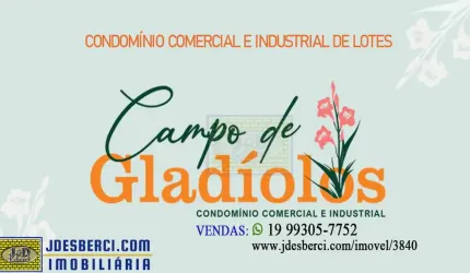 Terreno comercial no SP340/107 em Holambra