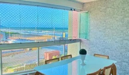 APARTAMENTO MOBILIADO E DECORADO COM VISTA MAR, 3 DORM, SENDO 1 SUITE, NO CENTRO