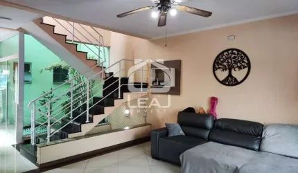 Sobrado à venda com 192m², 2 suítes, 4 vagas de garagem - R$ 798.000,00, Vila Assunção, Santo André