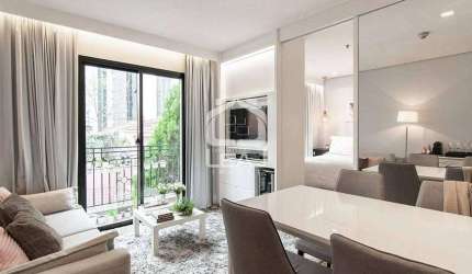 Apartamento mobiliado de 43 m² para venda no  Itaim Bibi, São Paulo, SP