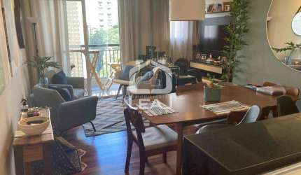 Apartamento Semimobiliado à Venda Morumbi, 68 m², 2 Dormitórios (1 Suíte), na Sala Ampliada, 2 Vaga