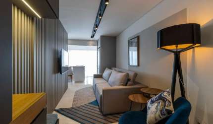 Apartamento tipo para venda com 1 quarto, sendo 1 suíte, 42m²