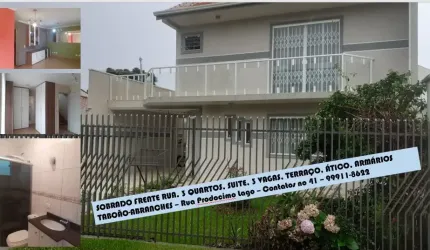 Casa 3 quartos, frente pra rua, Abranches/Taboão - Proximo rodovia