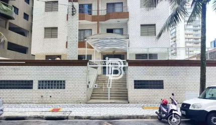 Apartamento com 2 dormitórios à venda, 76 m² com vista para o Mar a 50 metros da praia por R$ 380.000 - Aviação - Praia Grande/SP