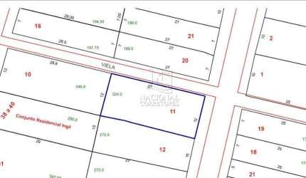 Terreno à venda, 324 m² por R$ 638.000,00 - Vila Linda - Santo André/SP