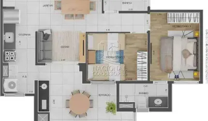Apartamento à venda, 2 quartos, 1 suíte, 1 vaga, Campestre - Santo André/SP