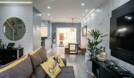 Sobrado com 3 dormitórios à venda, 118 m² por R$ 904.000,00 - Vila Homero Thon - Santo André/SP