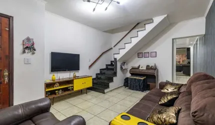 Sobrado com 3 dormitórios, 210 m² - venda por R$ 680.000,00 ou aluguel por R$ 6.075,00/mês - Vila Camilópolis - Santo André/SP