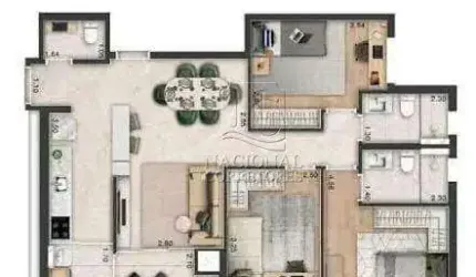 Apartamento à venda, 3 quartos, 3 suítes, 2 vagas, Centro - São Caetano do Sul/SP