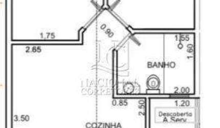 Apartamento Sem Condomínio à venda, 2 quartos, 1 vaga, Vila Scarpelli - Santo André/SP