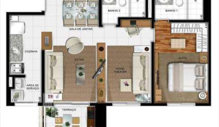 RR7202 Apartamento 68m² CONDOMÍNIO RESERVA DO ALTO - Barueri, SP - 1 Suíte 1 Vaga- OPORTUNIDADE - Ótima Localização - PRÓXIMO DE ALPHAVILLE