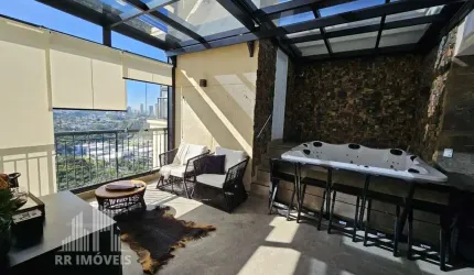 RR7685 Cobertura MOBILIADA 156m² CONDOMÍNIO ALTO DA MATA - OPORTUNIDADE - 2 Suítes 2 Vagas - Barueri, SP JARDIM TUPANCI - Ótima Localização