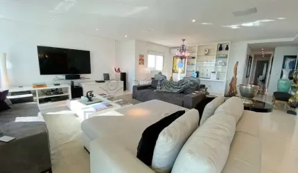 Apartamento de alto padrão com 03 suites, armários planejados, ar condicionado, varanda gourmet ,  iluminação e som automatizado, 04 vagas de garagem.