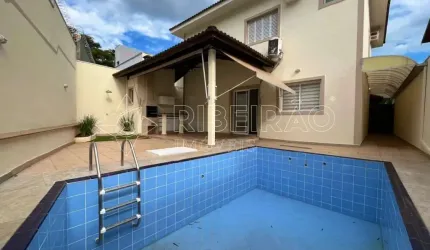 Casa sobrado em condomínio com 3 suítes e piscina para locação no bairro Nova Aliança