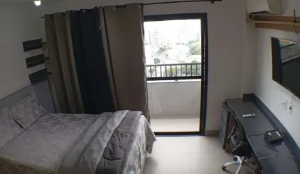 Apartamento Studio Mobiliado | 25m² | Andar Alto com Vista