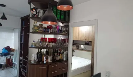 apartamento a venda com 50m2 , 2 dormitorios , 1 banheiro , 1 suite e 1 vaga