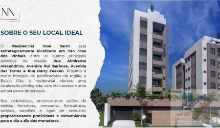 Cobertura para Venda em São José dos Pinhais, Boneca do Iguaçu, 2 dormitórios, 1 suíte, 2 banheiros, 2 vagas