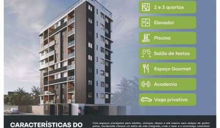 Apartamento com 2 dormitórios à venda, 59 m² por R$ 561.145 - Intermares - Cabedelo/PB