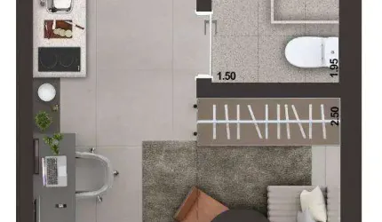 Studio com 1 dormitório à venda, 19 m² por R$ 350.000 - Ipiranga - São Paulo/SP