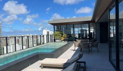 Studio à Venda no Corredor da Vitória, Andar Alto, Vista Mar - Salvador | 25,54 m²